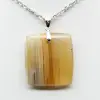 Square carnelian pendant - 1