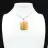 Square carnelian pendant