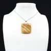 Square carnelian pendant - 2