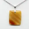 Square carnelian pendant - 1