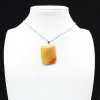 Square carnelian pendant - 2