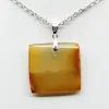 Square carnelian pendant - 1