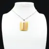 Square carnelian pendant - 2