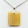 Square carnelian pendant - 1