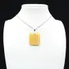 Square carnelian pendant - 2