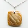 Square carnelian pendant - 1