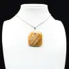 Square carnelian pendant - 2
