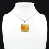 Square carnelian pendant - 2