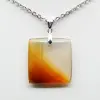 Square carnelian pendant - 1
