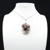 Oval Pendant with Pink Tourmaline Inclusion - 0