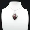 Flame Pendant with Pink Tourmaline Inclusion - 0