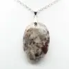 Oval Pendant with Pink Tourmaline Inclusion - 2