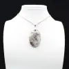 Oval Pendant with Pink Tourmaline Inclusion Pink - 0
