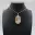 Oval Flower Agate Pendant — 1