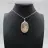 Oval Flower Agate Pendant