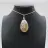 Teardrop Flower Agate Pendant