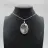 Oval Flower Agate Pendant