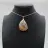 Teardrop Flower Agate Pendant