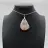 Teardrop Flower Agate Pendant