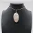 Oval Flower Agate Pendant