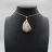 Teardrop Flower Agate Pendant