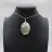 Oval Flower Agate Pendant
