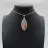 Flower Agate Leaf Pendant