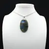 Labradorite Oval Pendant - 0