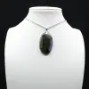 Labradorite Oval Pendant - 0