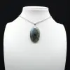 Labradorite Oval Pendant - 0