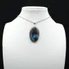 Labradorite Oval Pendant - 0