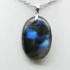 Labradorite Oval Pendant - 2