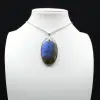 Labradorite Oval Pendant - 0