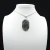Labradorite Oval Pendant - 7
