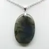 Labradorite Oval Pendant - 1