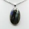 Labradorite Oval Pendant - 1