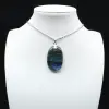 Labradorite Oval Pendant - 0