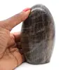 Polished Black Microcline Stone - 1
