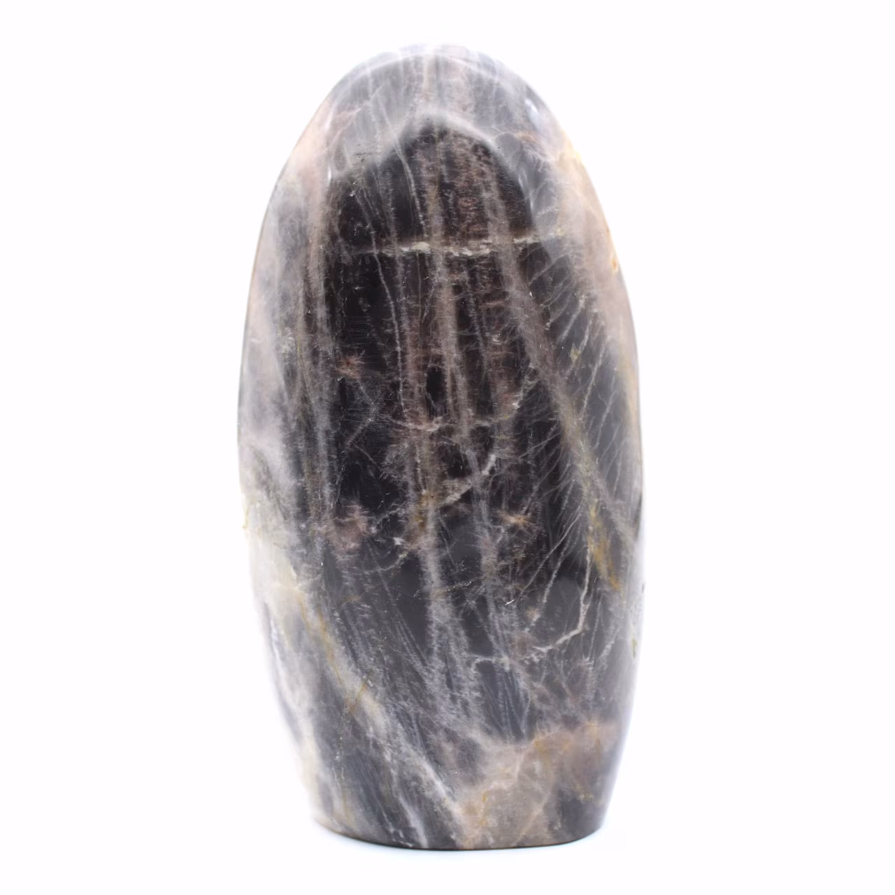 Polished Black Moonstone Rock