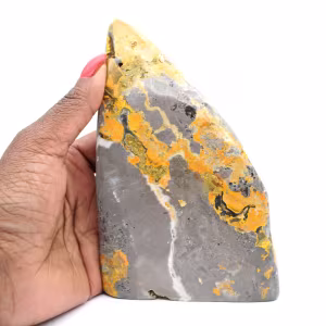 Bumblebee Jasper: Slender Polished Stone Ornament