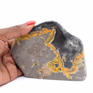 Mineral Ornament: Polished Bumblebee Jasper from Indonesia