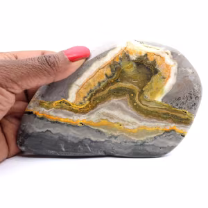 Indonesian Bumblebee Jasper: Fine Polished and Graphic Stone