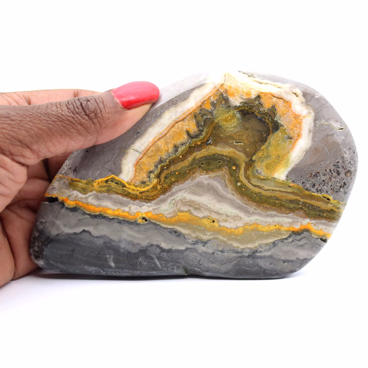 Indonesian Bumblebee Jasper: Fine Polished and Graphic Stone