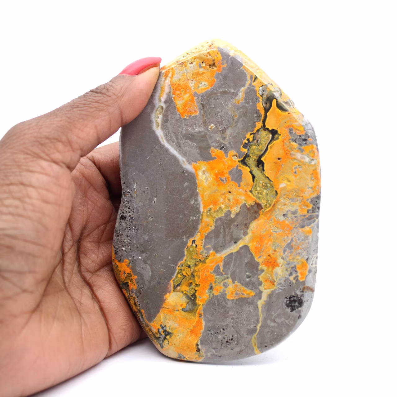 Bumblebee Jasper: Small Polished Freeform from Indonesia