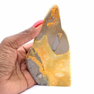 Polished Bumblebee Jasper Specimen: Origin Indonesia