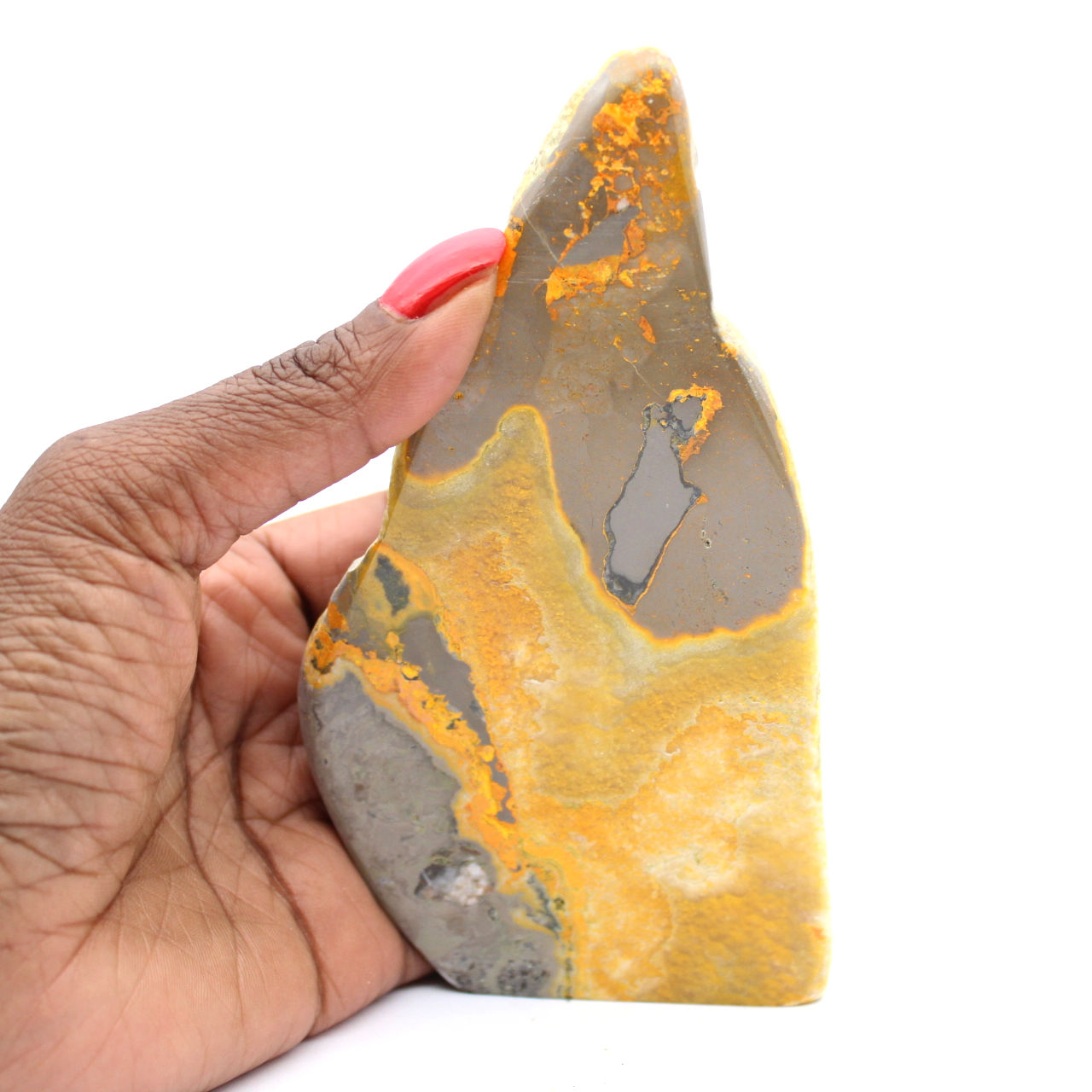 Polished Bumblebee Jasper Specimen: Origin Indonesia