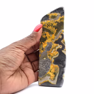 Bumblebee Jasper: Small Polished Collectible Stone