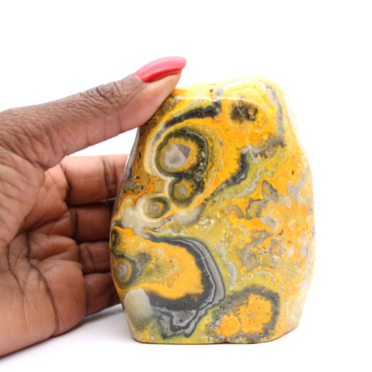 Small Bumblebee Jasper Ornament: Mineralogical Authenticity