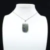 Labradorite rectangular pendant - 0