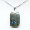 Labradorite rectangular pendant - 1
